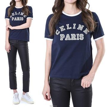 CELINE《당일발송》 셀린느 여성 라운드 티셔츠