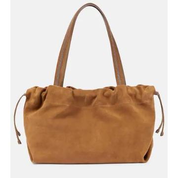 Brunello Cucinelli24SS국내 브루넬로 쿠치넬리 Leather trimmed suede tote bag