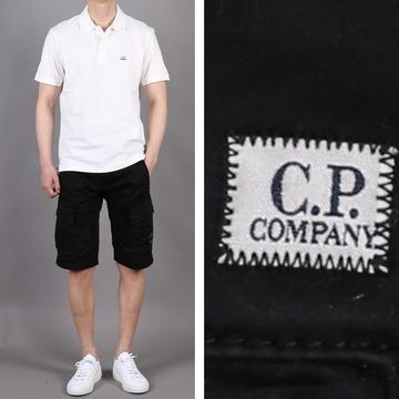 CP company세일[신촌데님샵] 22SS CP 컴퍼니 렌즈와펜 카고 포켓 반바지 블랙