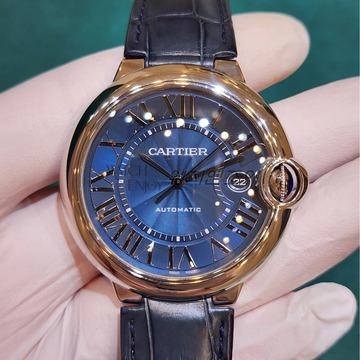 Cartier[워치엔조이] 까르띠에 발롱블루 42미리 청판 블루 오토매틱 남성시계 WSBB0027