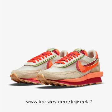 Nike[국내배송/지스샵] 나이키 x 사카이 x 클랏 LD와플 오렌지 블레이즈
