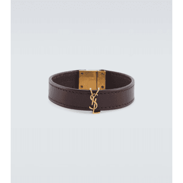 Saint Laurent24SS국내 생로랑 Cassandre leather bracelet