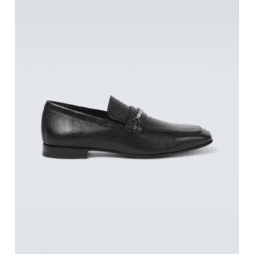 Christian Louboutin24SS국내 크리스찬루부탱 MJ Moc chain detail leather loafers