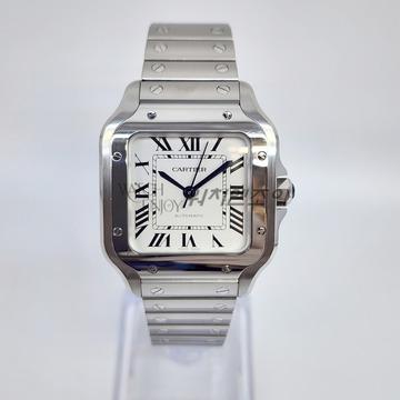 Cartier[워치엔조이] 산토스 드 까르띠에 미디움 M 스틸 남성시계
