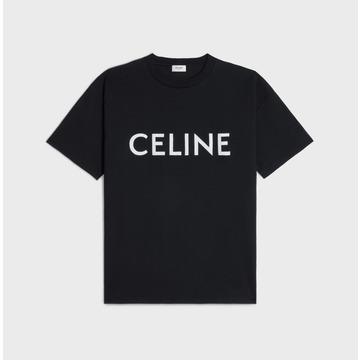 CELINE(국내A/S가능) 셀린느 24SS 루즈 코튼 남성 반팔 티셔츠 블랙 2X681671Q