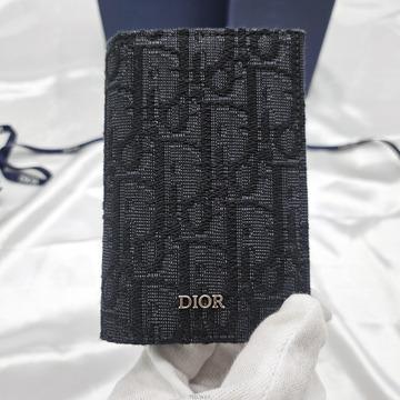 Dior Homme(당일배송)디올 오블리크 2단 카드 홀더 블랙 2ESCH138YSE