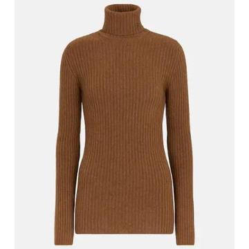 Saint Laurent24SS 생로랑 Ribbed knit wool and cashmere turtleneck 