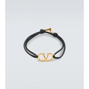 Valentino24SS국내 발렌티노 가라바니 VLogo Signature leather bracelet