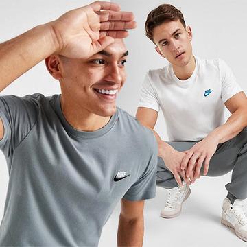 Nike국내배송[해외판]나이키 미니 블루 스우시 자수 로고 반팔