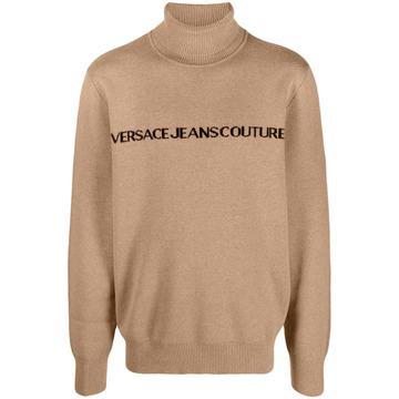 Versace24SS국내 베르사체 로고 인타르시아 터틀넥 스웨터